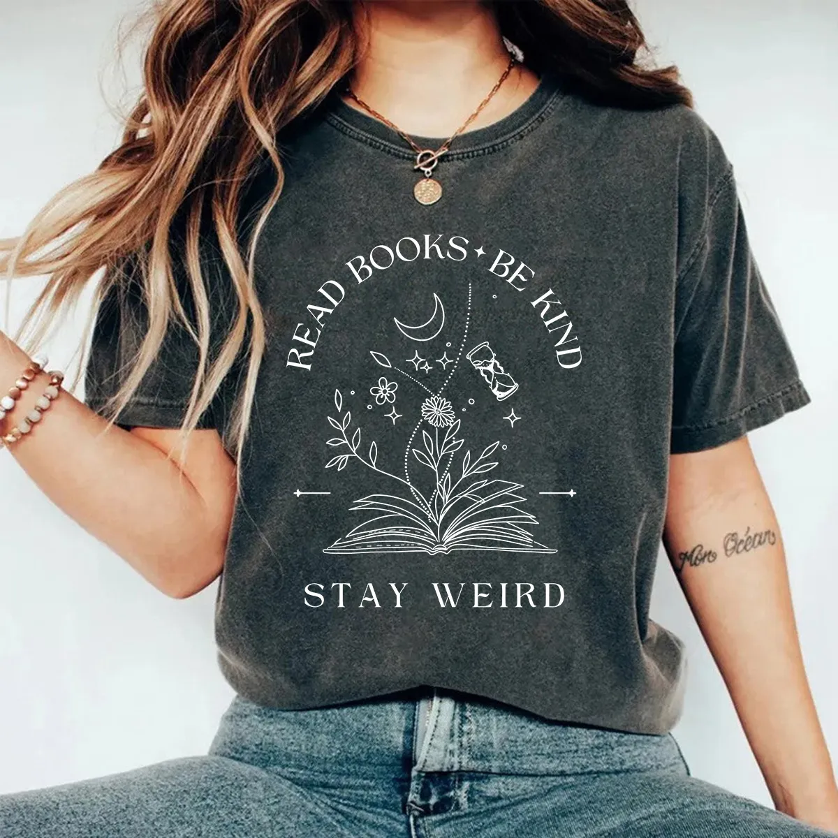 Γυναικείο Casual T-Shirt από Βαμβάκι Φθαρμένο με Εκτύπωση Γραμμάτων Κοντό Μανίκι Στρογγυλή Λαιμόκοψη Vintage Streetwear Καλοκαίρι