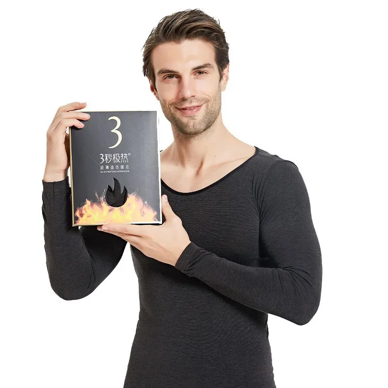 Seamless Thermal Underwear Top And Bottom Set Quick Heating Long Sleeve Slim Fit Winter Baselayer For Men Women Kids