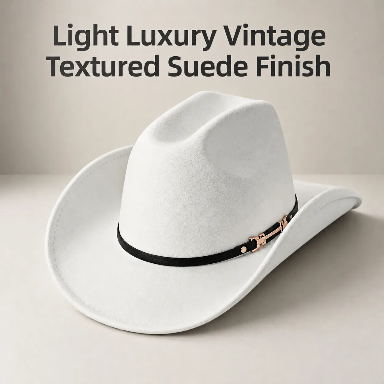 British Retro Western Cowboy Hat Men Women Fashion Wool Felt Fedora Hat Wide Brim Casual Sun Hat Vintage Jazz Cap