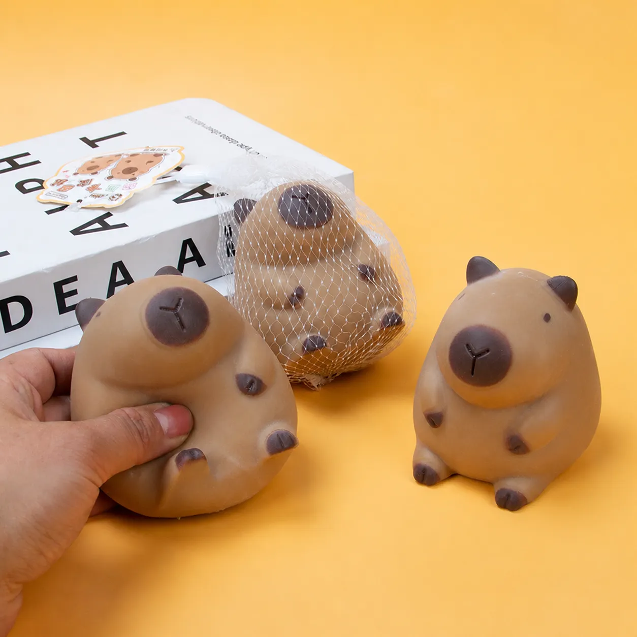 Schattig Capybara Squishy Speelgoed Zacht TPR Dier Stressverlichting Fidget Toy Decompressie Zintuiglijk Speelgoed Voor Kinderen Volwassenen