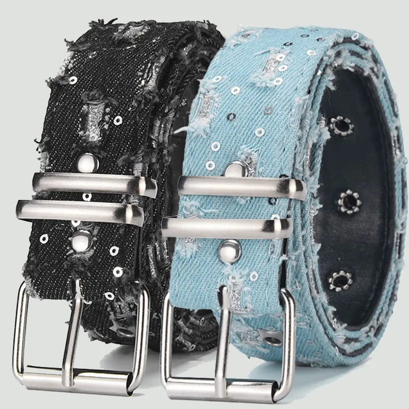 Punk Y2K Star Hollow Out Rivet PU Leather Belt Unisex Casual Fashion Waist Belt With Metal Pin Buckle