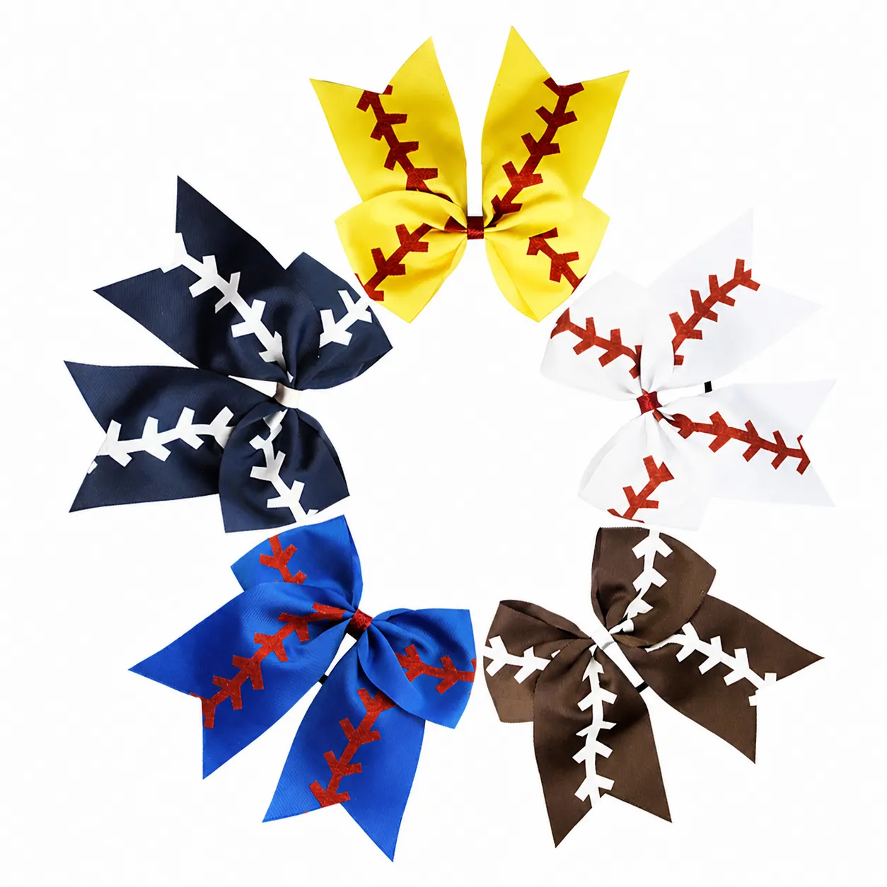 Childrens Oversized Swallowtail Bow Hair Ring Ribbon Glitter Sequins Hair Accessories Girls Ponytail Holder