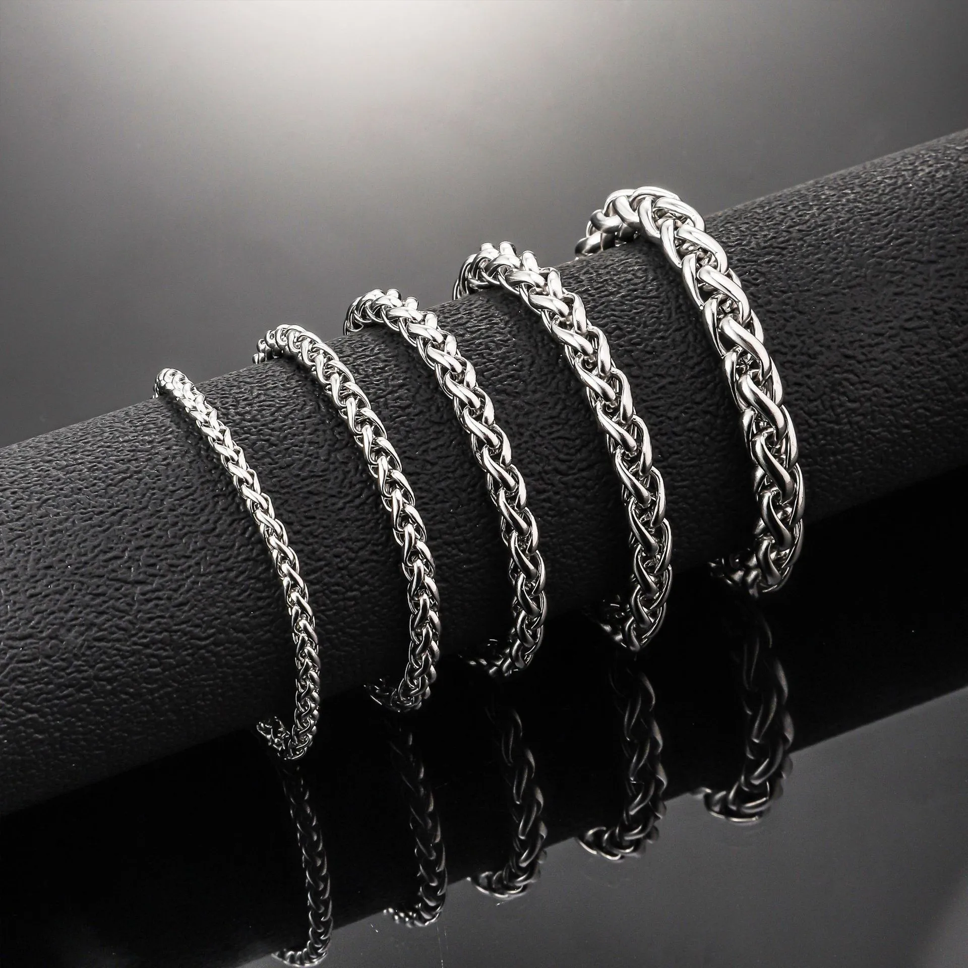 Collier Chaîne Serpent en Acier Titane Pour Hommes Femmes Hip Hop Choker Minimaliste En Acier Inoxydable Bijou Cadeau