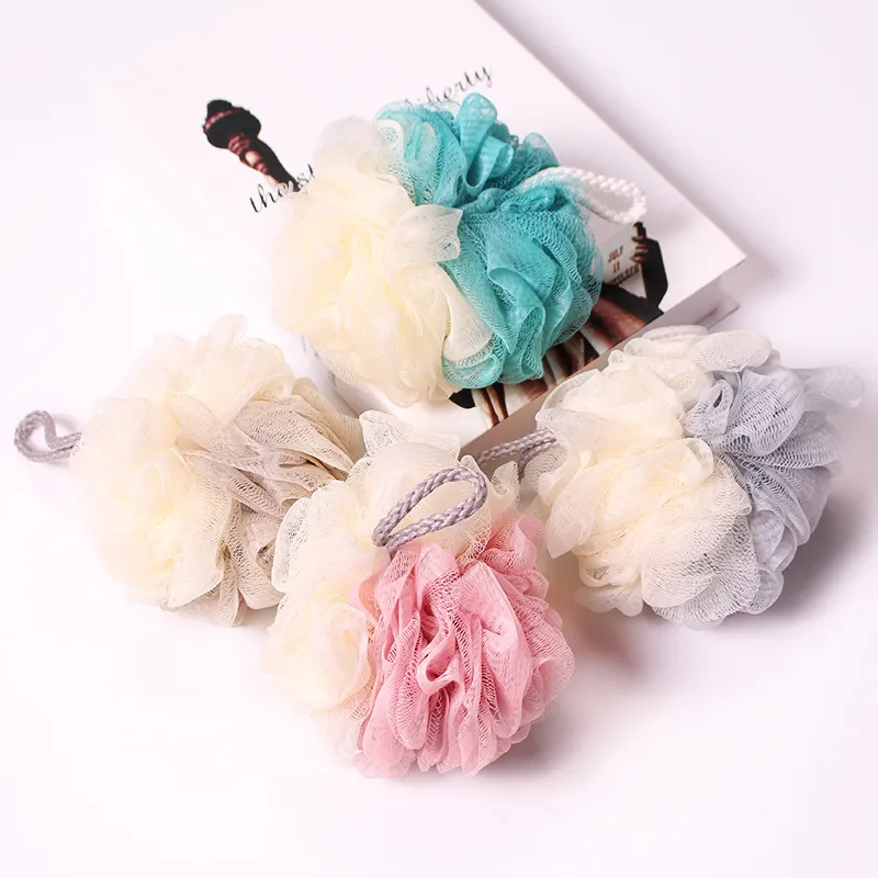 Großer Badeschwamm Luffa Rückenwäscher Nylon Mesh Puff Duschball Weicher Körper Peeling Badeschwamm Für Erwachsene
