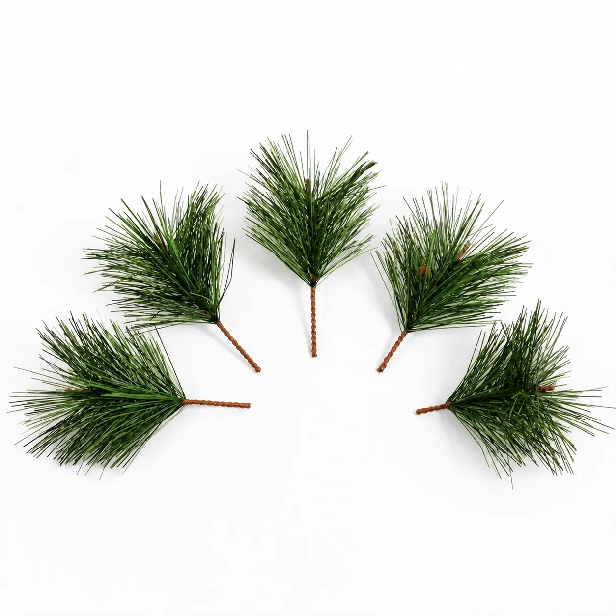 Artificial Pine Needles PVC Pine Branches Fake Pine Leaves Christmas DIY Craft Garland Holiday Decor Accessories