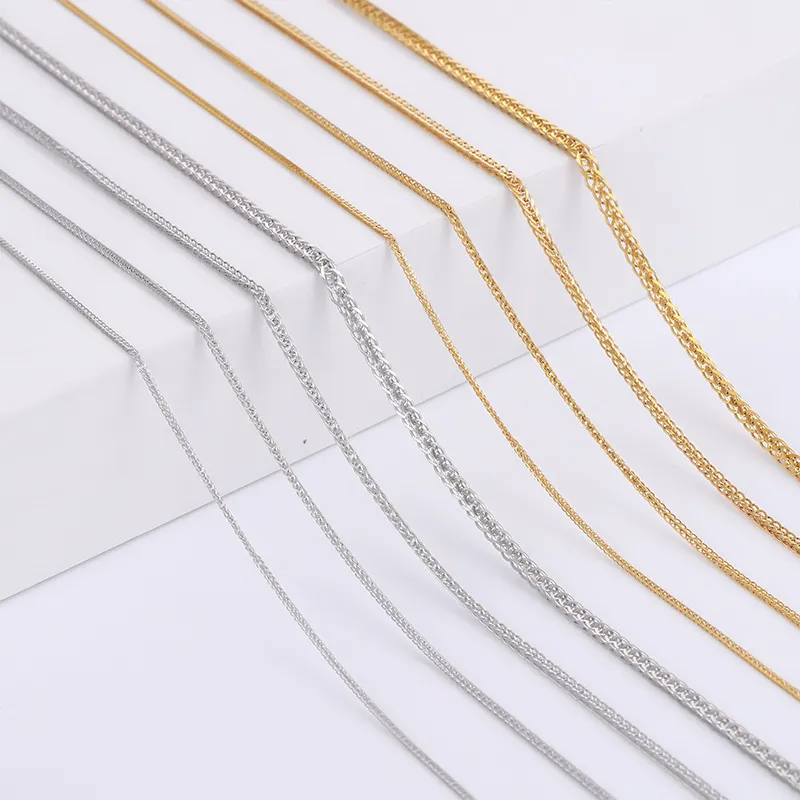 Minimaliste Acier Inoxydable Chopin Chaîne Collier Pour Femmes Plaqué Or Délicat Chaîne de Clavicule Mode Bijoux Cadeau