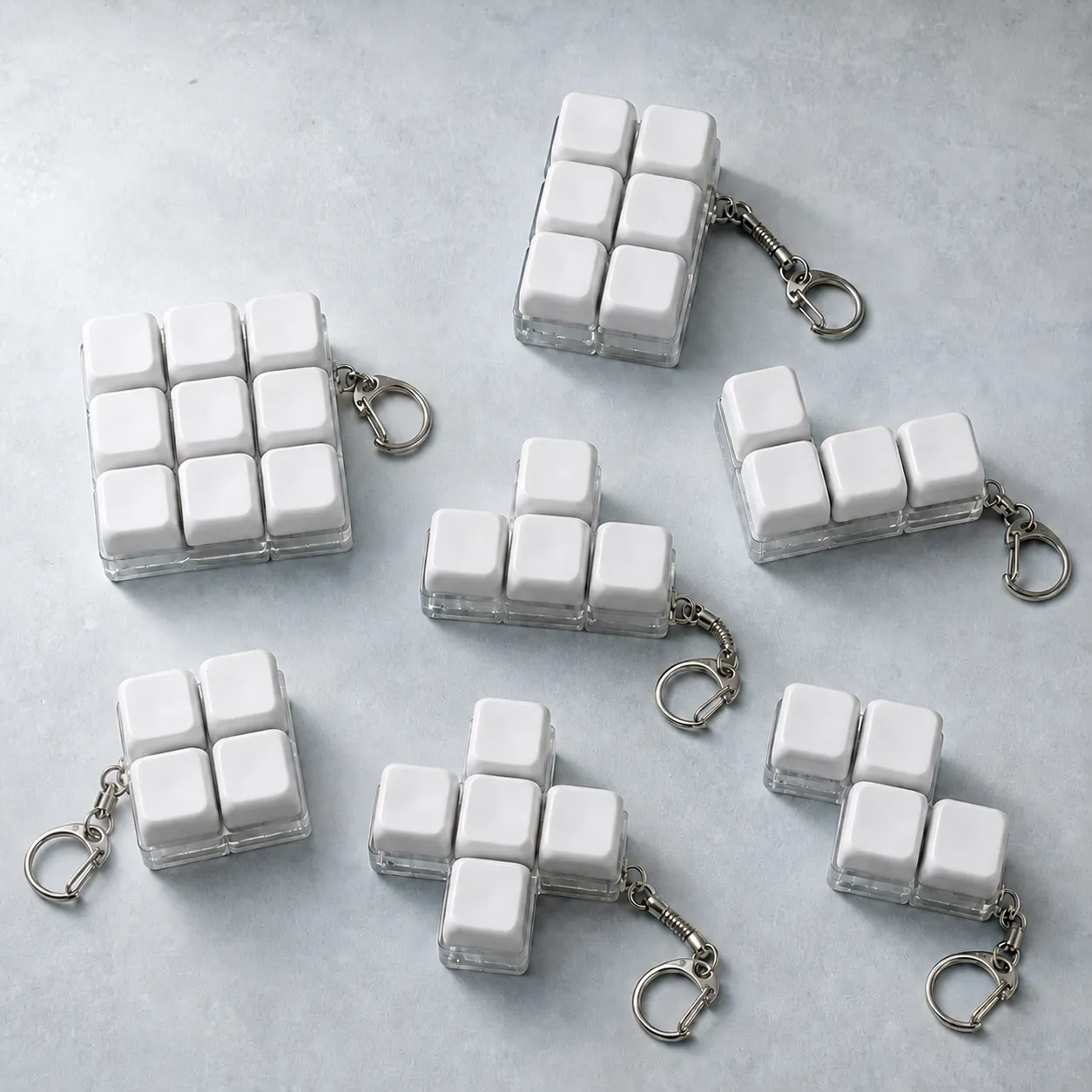 Mini Mechanische Tastatur Schalter Fidget Spielzeug Schlüsselanhänger Kreative Stressabbau Klicker Spielzeug