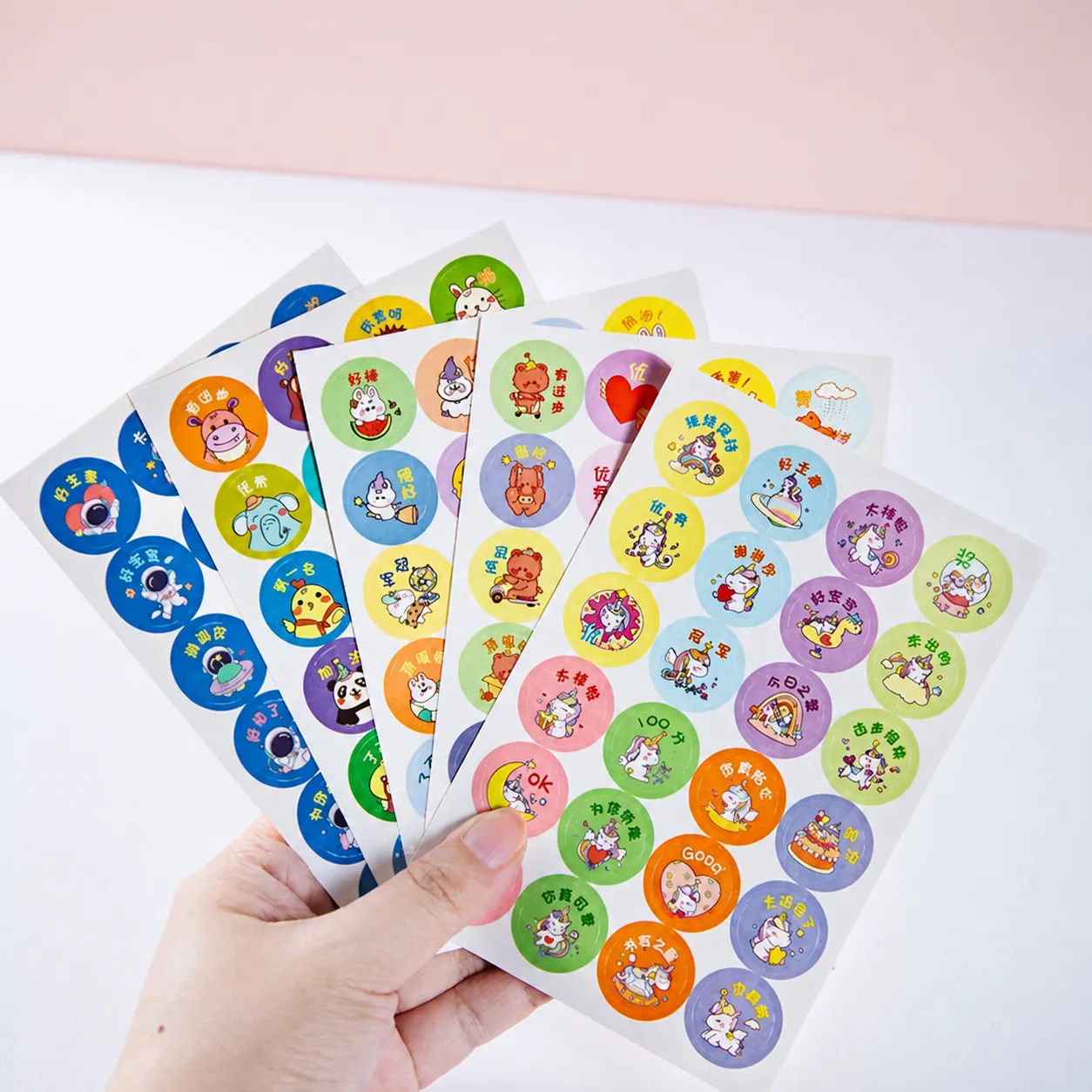 Kids Cartoon Reward Stickers Self Adhesive Incentive Decals For School Classroom Planner And Scrapbook Decoration