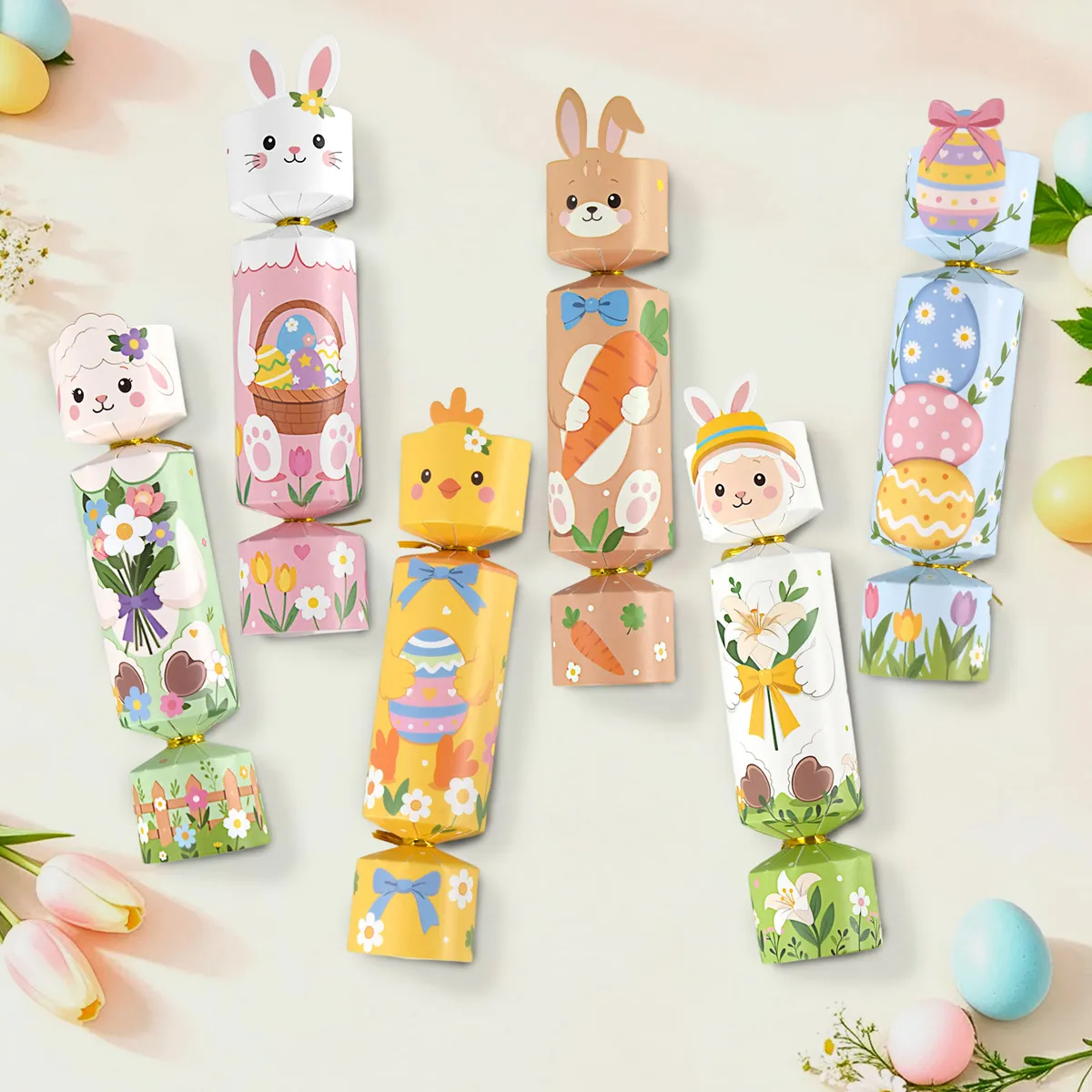 Wholesale Easter Cartoon Cracker Shape Candy Gift Box - Everful
