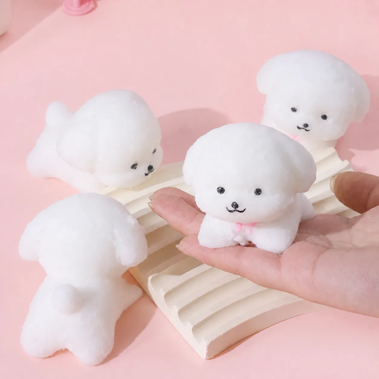 Soft TPR Puppy And Cat Squishy Toy Cute Animal Decompression Stress Relief Toy For Adults Relaxation Fidget Toy