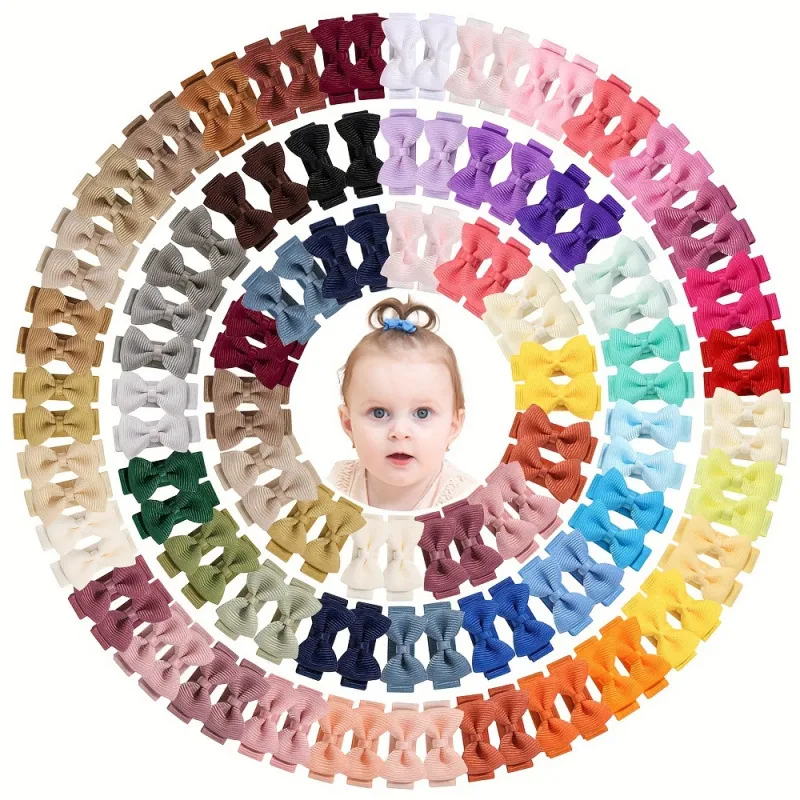 Fermagli per Capelli con Fiocco Fatti a Mano per Bambini forcine Avvolte in Nastro Accessori per Capelli Carini per Neonate Uso Quotidiano