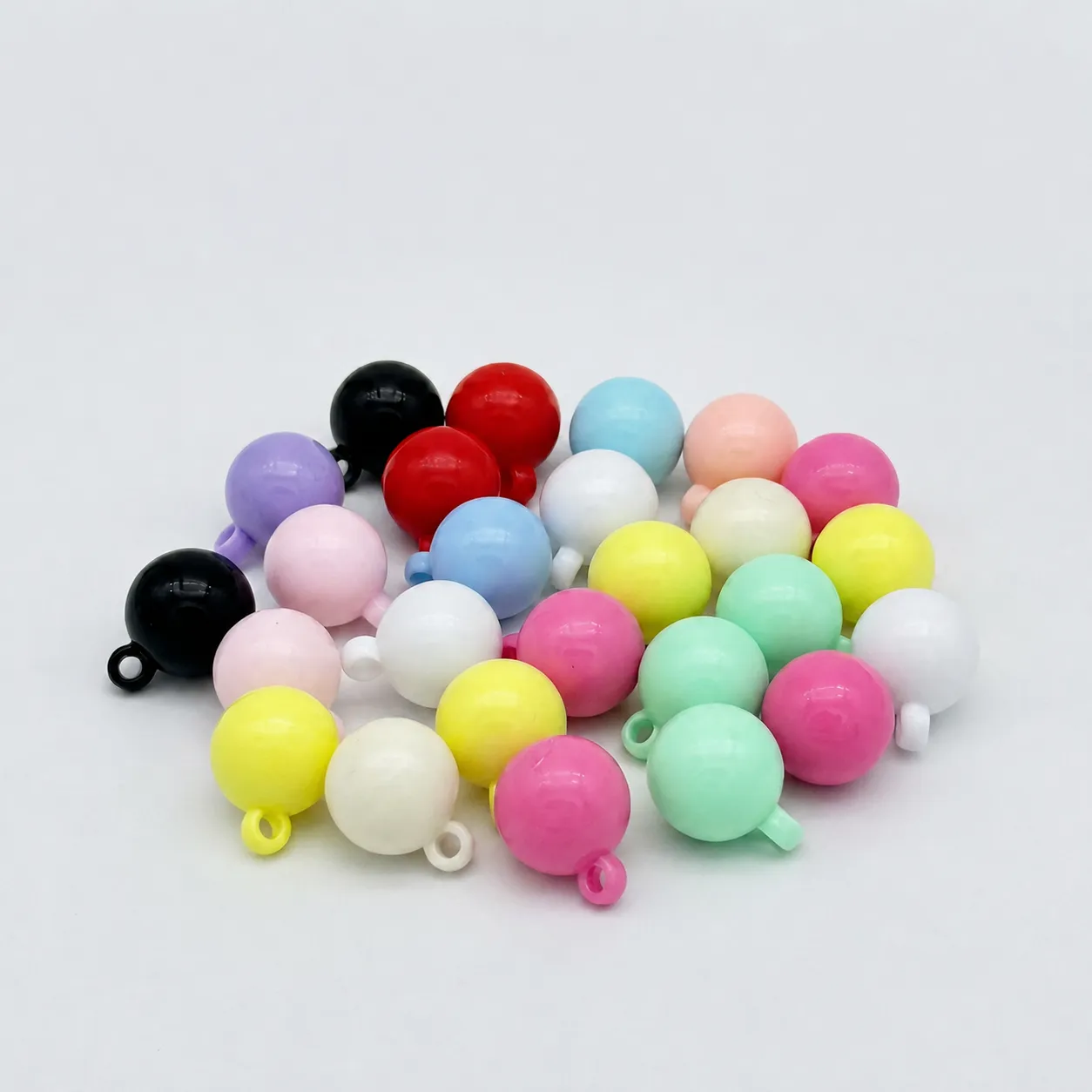 16mm Acrilico Colore Della Caramella Perle Rotonde Con Foro Per Appendere Macaron Perline Sciolte Per Fai Da Te Creazione Di Gioielli