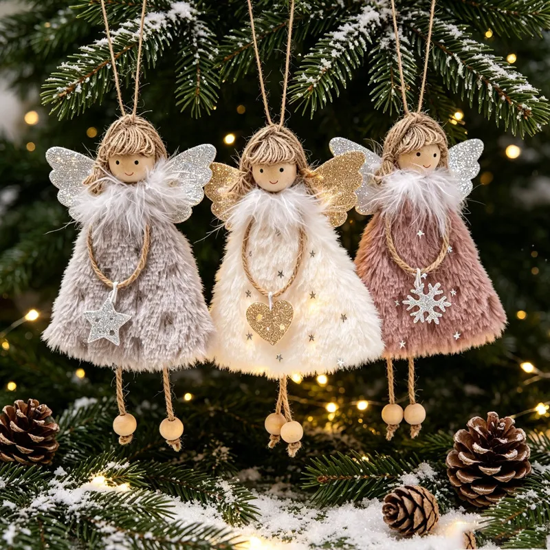 Christmas Doll Pendant Angel Girl Ornament Christmas Tree Decoration Children's Gift