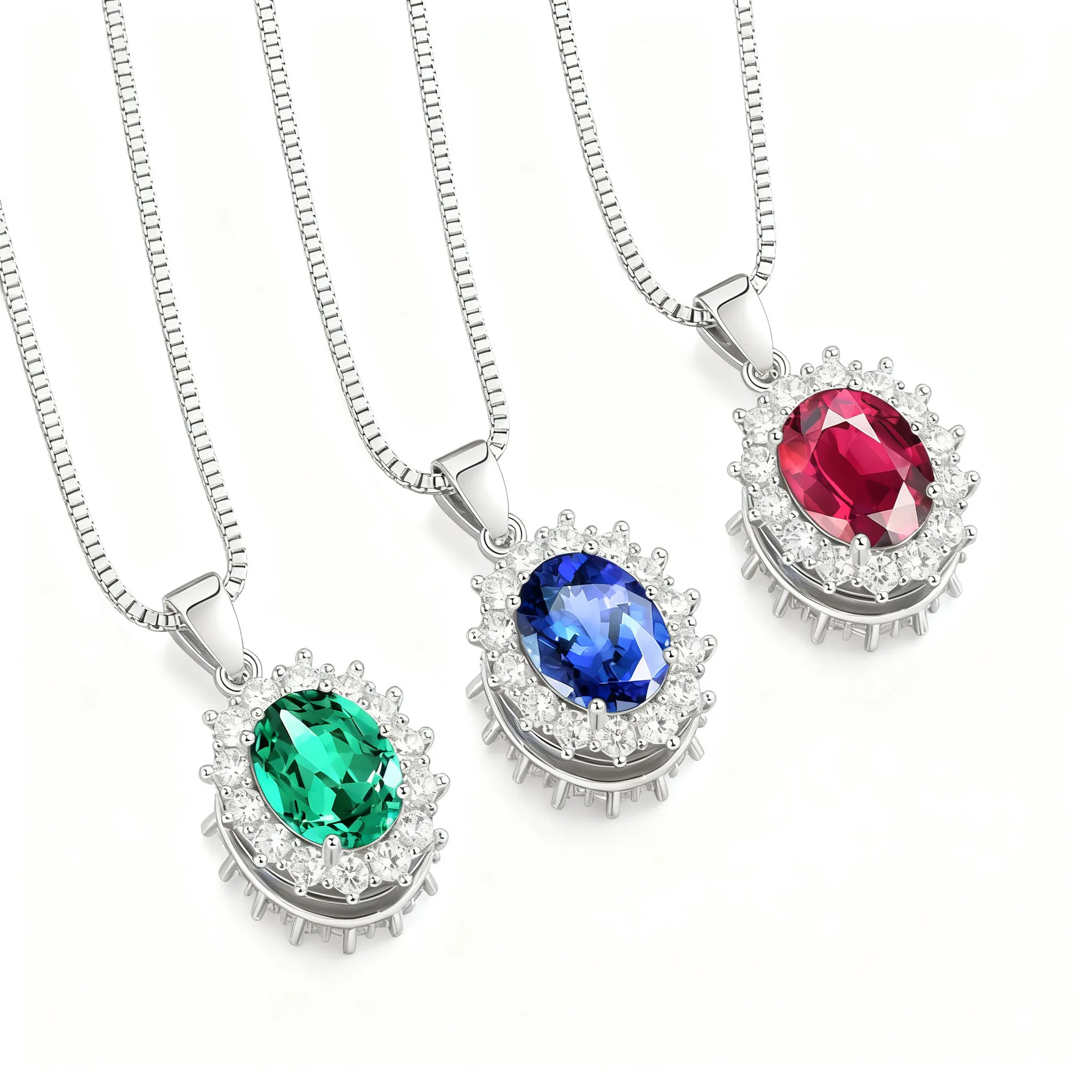 Vintage Silver-Plated Copper Sunflower Cluster Necklace For Women Round Rhinestone Colored Gemstone Pendant Necklace Jewelry Accessory