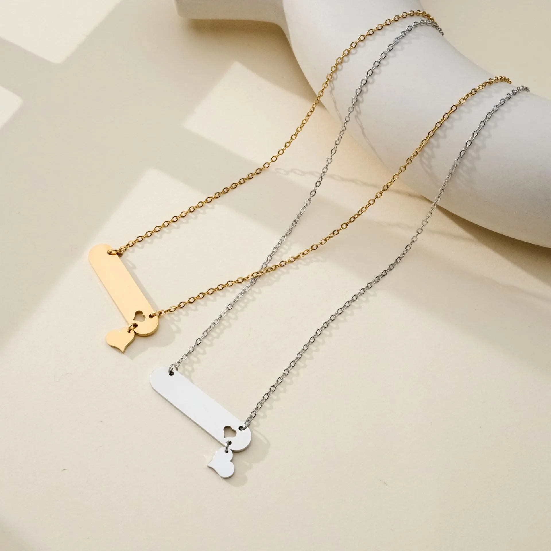 Minimalist Stainless Steel Hollow Heart Butterfly Infinity Pendant Necklace For Women Casual Fashion Daily Wear Jewelry