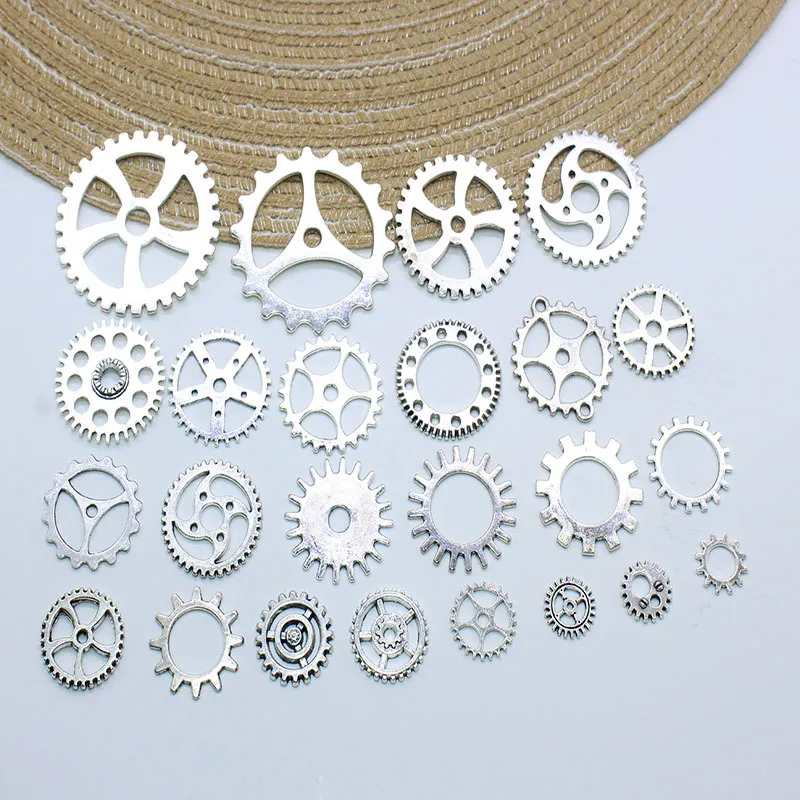 Ciondoli Ingranaggi Steampunk Vintage Pendenti in Lega di Zinco per Fai da Te Creazione Gioielli Stile Industriale Accessori Decorativi Artigianali