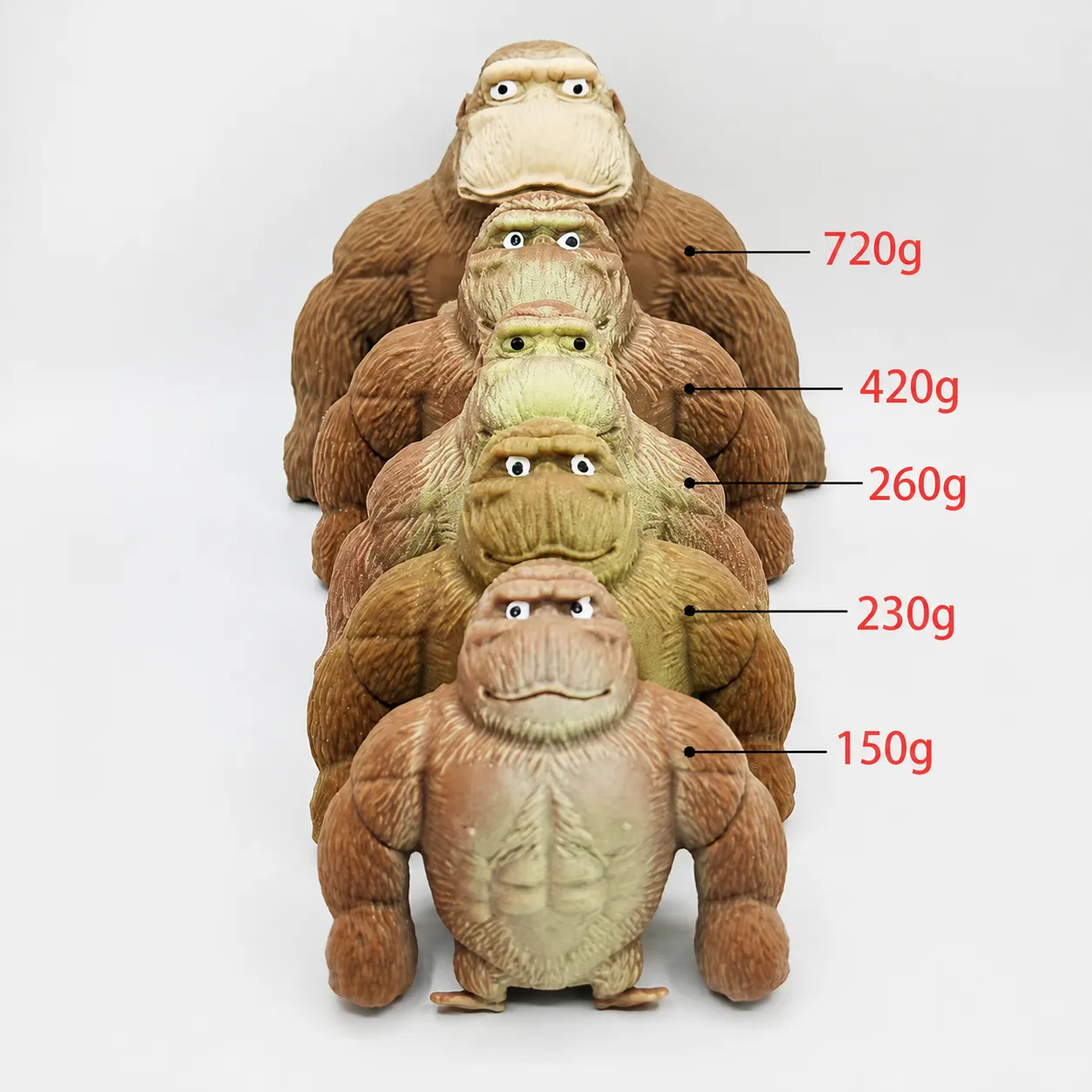 Lustiger Gorilla Squishy Spielzeug Stressabbau Realistische Muskel Affe Figur Für Erwachsene Jugendliche Home Office Dekompression Quetschspielzeug