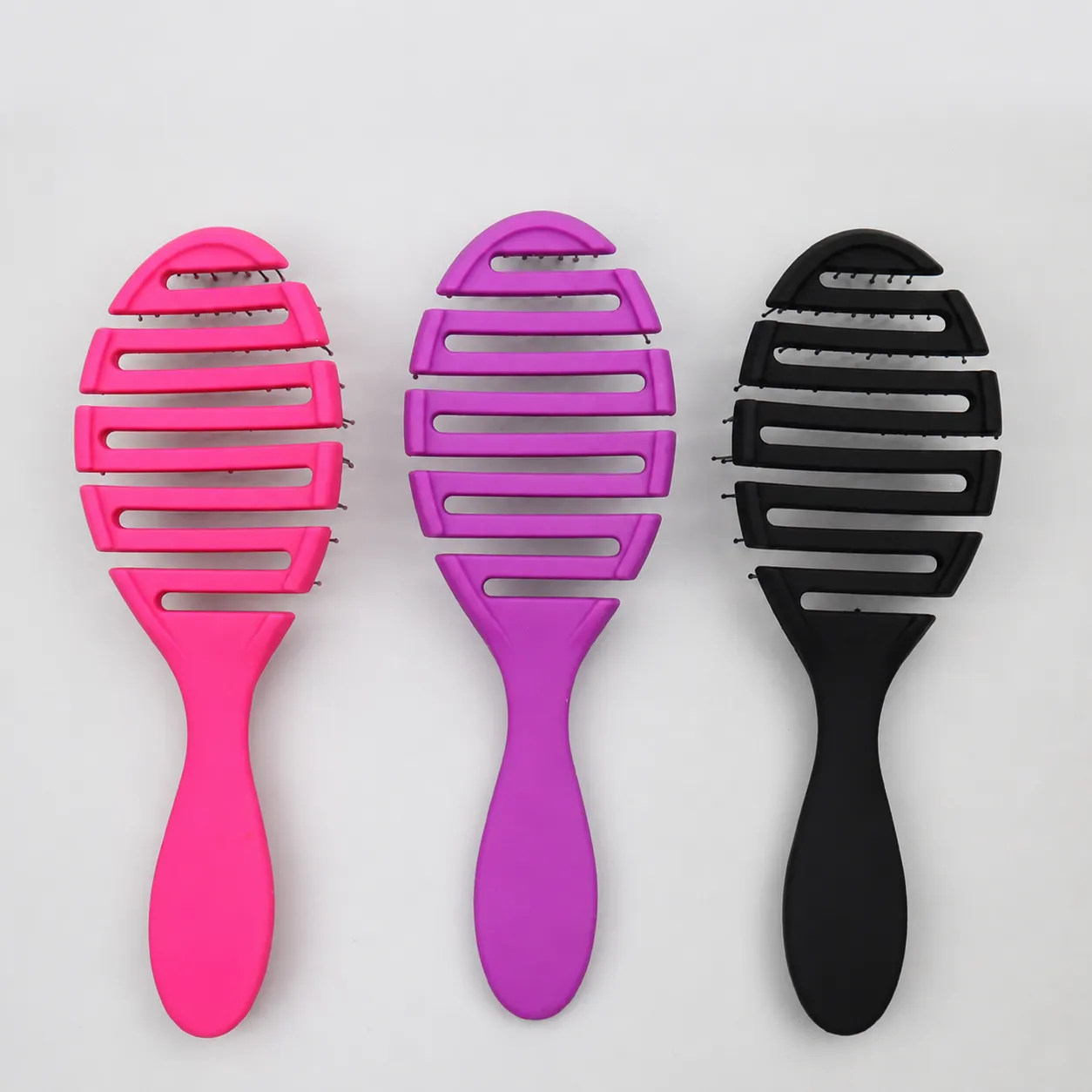 Hollow Curved Hair Massage Comb Detangling Brush for Wet and Dry Hair Professional Scalp Massage Vent Hairbrush Salon Home Hair Care