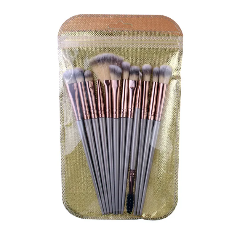Professionelles Make-up Pinsel Kit Für Lidschatten Highlighter Synthetikfaser Kunststoffgriff Kosmetik Beauty Tools