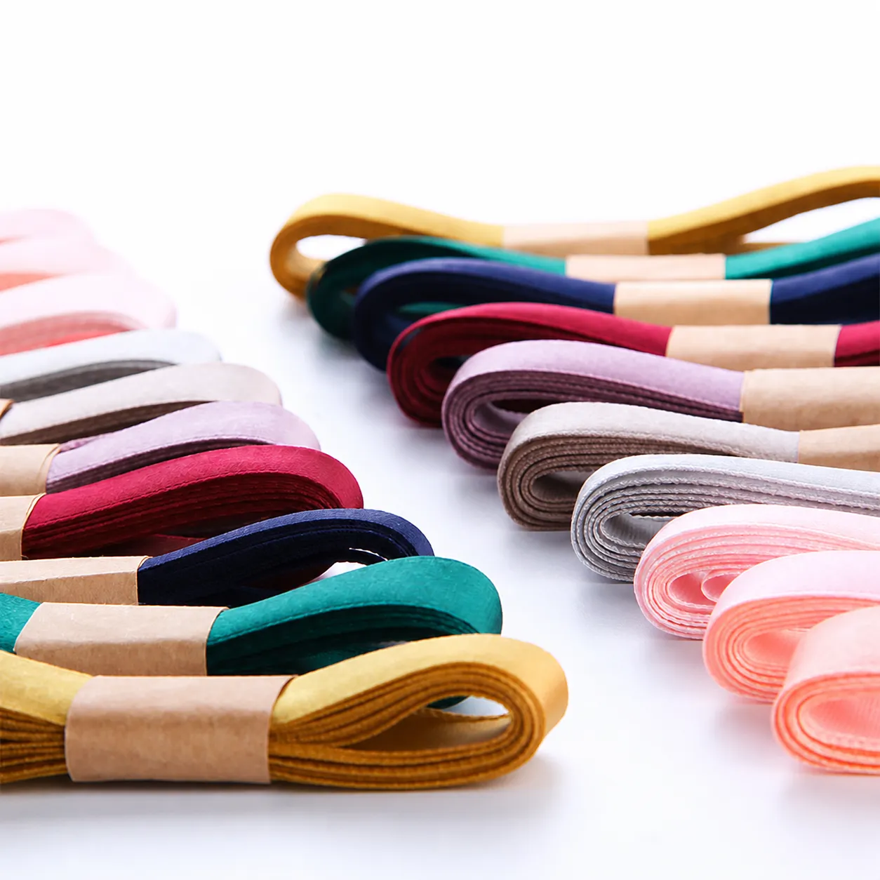 Double Sided Satin Ribbon For Gift Wrapping Polyester Fabric Ribbon Roll For Cake Packaging DIY Crafts Wedding Party Decoration