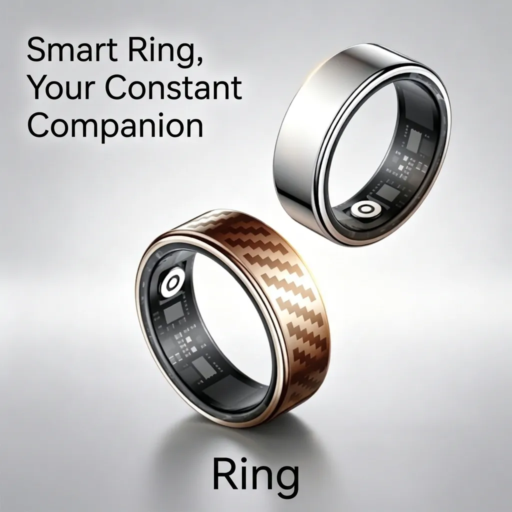 Slimme Gezondheid Ring Hartslag Bloedzuurstof Slaap HRV Monitor IP68 Waterdicht Roestvrij Staal Gebarencontrole Fitness Tracker Wearable Tech