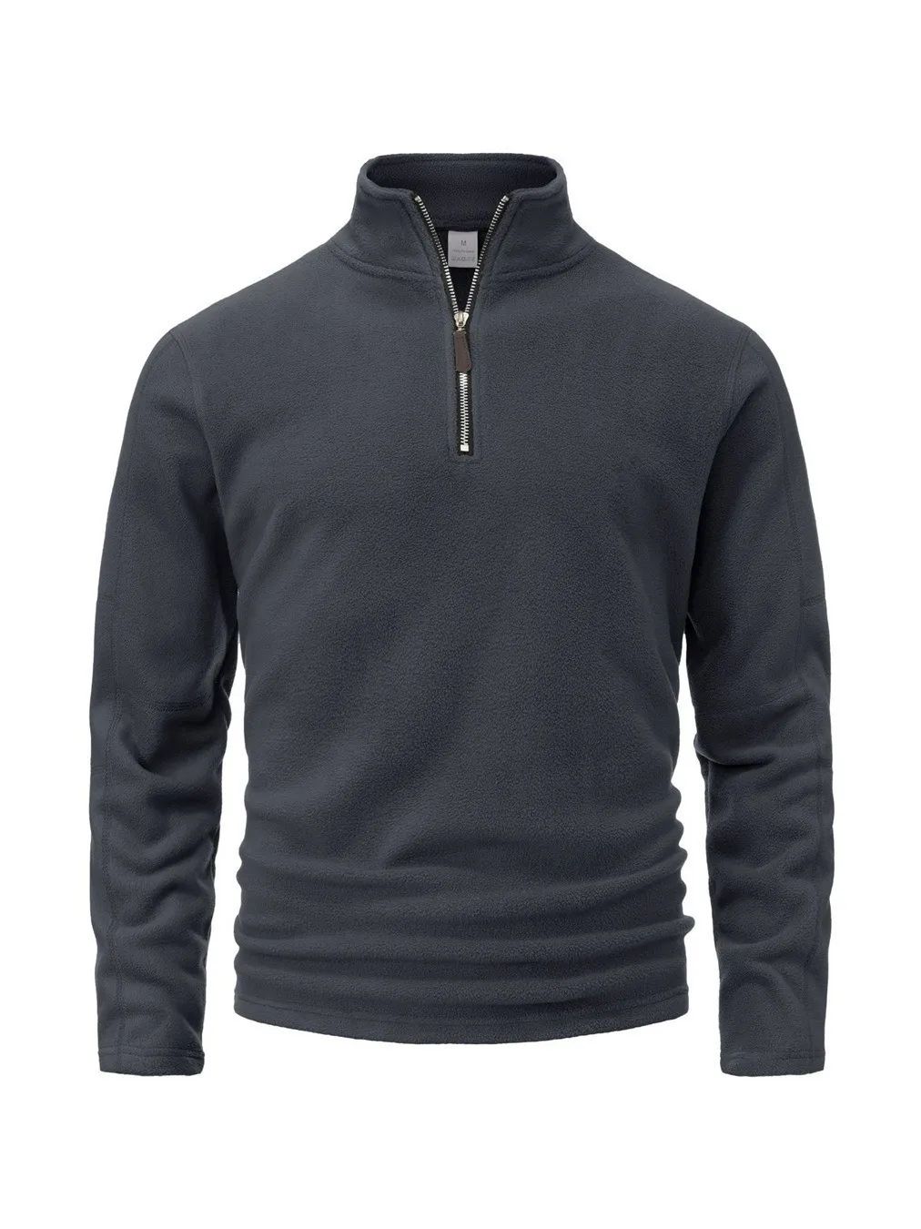 Ανδρικό Casual Φούτερ Fleece με Μισό Φερμουάρ Φθινόπωρο Χειμώνας Ζεστό Αθλητικό Πουλόβερ για Fitness Τρέξιμο Υπαίθρια Προπόνηση Όρθιος Γιακάς Τζάκετ με Συναρμογή