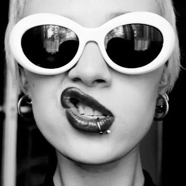 Vintage Οβάλ Γυαλιά Ηλίου Για Γυναίκες Άνδρες Retro Mod Style Clout Goggles Σκελετός PC Fashion Streetwear