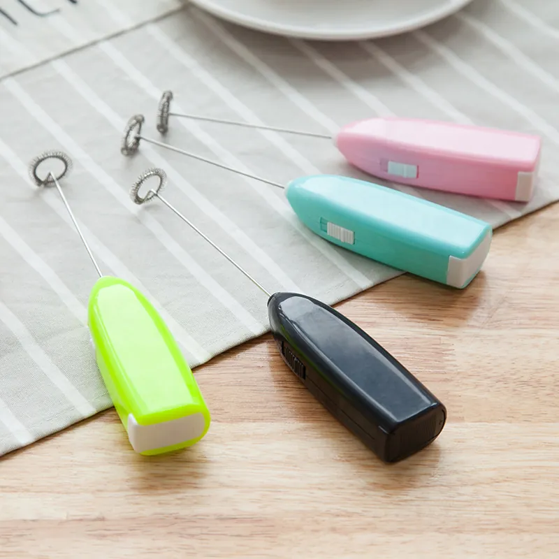 Montalatte Elettrico Portatile Mini Agitatore per Caffè in Acciaio Inossidabile Sbattitore per Uova Domestico Strumento da Cucina