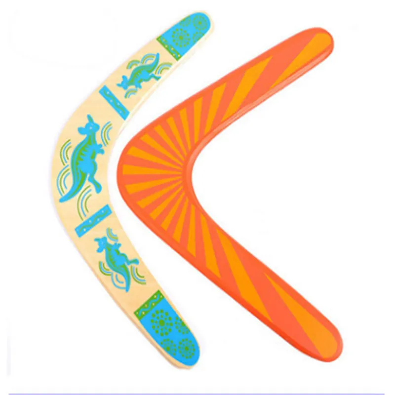 Boomerang In Legno A Forma Di V Giocattolo Per Sport All Aperto Professionale Con Motivo A Canguro