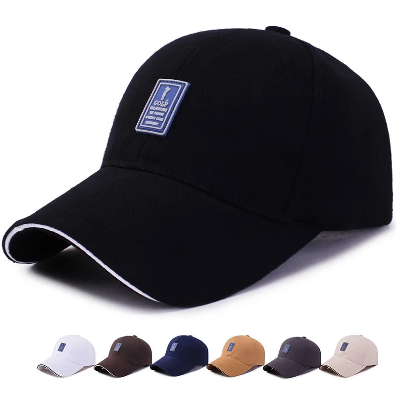 Baseball Cap Cotton Golf Patch Adjustable Outdoor Casual Sun Protection Sun Hat Unisex Peaked Cap