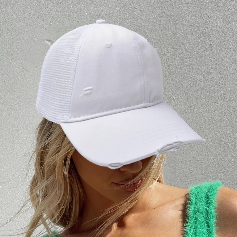 Gorra De Béisbol Vintage De Algodón Lavado Malla Transpirable Estilo Trucker Ajustable Retro Sombrero De Sol