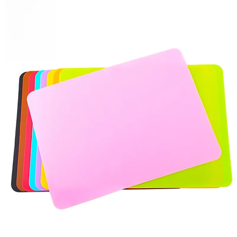 Silicone Placemat Heat Resistant Non-Slip Waterproof For Dining Table Kitchen Protective Mat Reusable Multi-Color