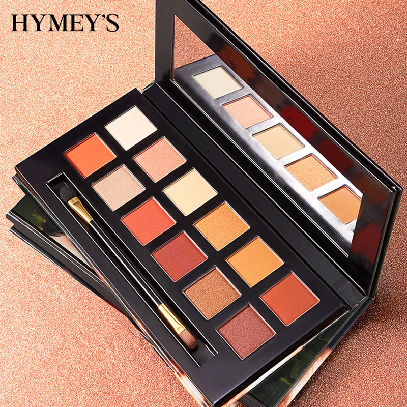 Multi Color Eyeshadow Palette Matte Shimmer Animal Theme Long Lasting Pigmented With Dual Ended Brush And Mirror