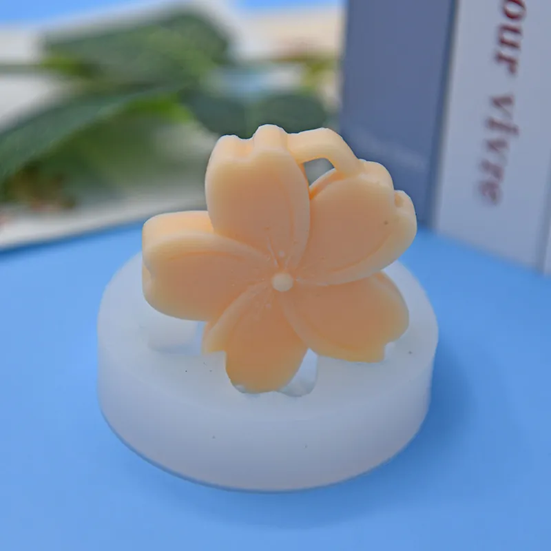 Cherry Blossom Shape Silicone Mold For DIY Baking Cake Decorating Handmade Soap Resin Candle Craft Floral