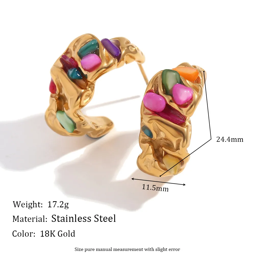Edelstahl Ohrringe 18K Vergoldet Herz Schlange Schleife Barocke Künstliche Perle Zirkon Strass Mode Schmuck Für Frauen
