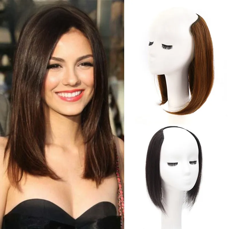 U-part Wig Extension High Temperature Synthetic Fiber Straight Hair Seamless Volume Increaser For Women With Clips