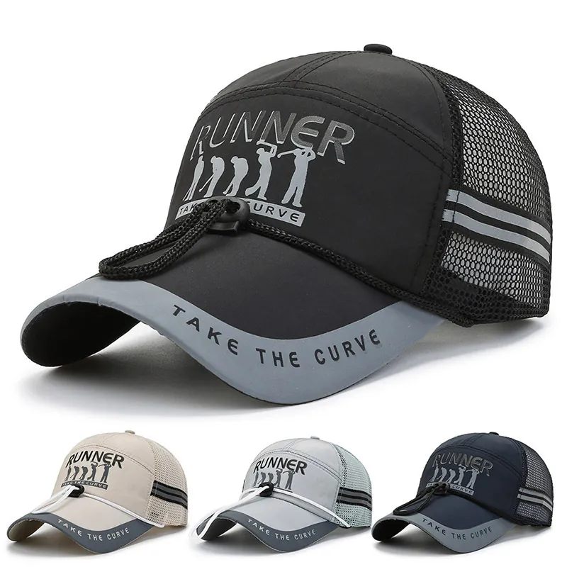 Cappello Da Baseball In Rete Asciugatura Rapida Cappello Sole Pesca Golf Sport All Aperto Con Coulisse Regolabile