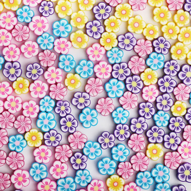 Polymer Clay Flower Spacer Beads Plum Blossom Shape Colorful For DIY Jewelry Making Bracelet Necklace Handmade