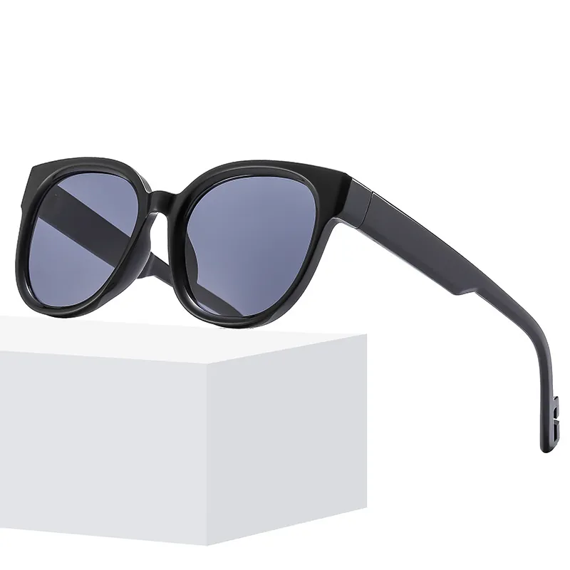 Retro Round Frame Sunglasses UV Protection PC AC Material Large Frame Hollow Temple Fashion Eyewear For Women And Men
