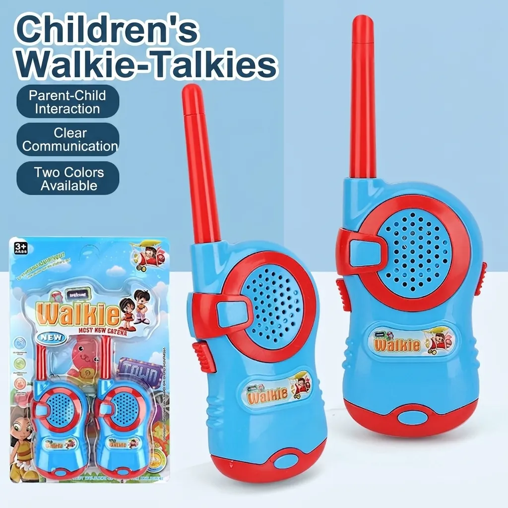 Kids Handheld Walkie Talkies Wireless Intercom Toy Plastic Indoor Outdoor Interactive Communication Device