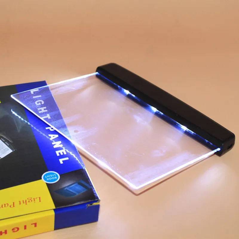 Portable Flat Panel LED Reading Light Acrylic Eye Protection Night Vision Book Lamp For Bedroom Travel Students