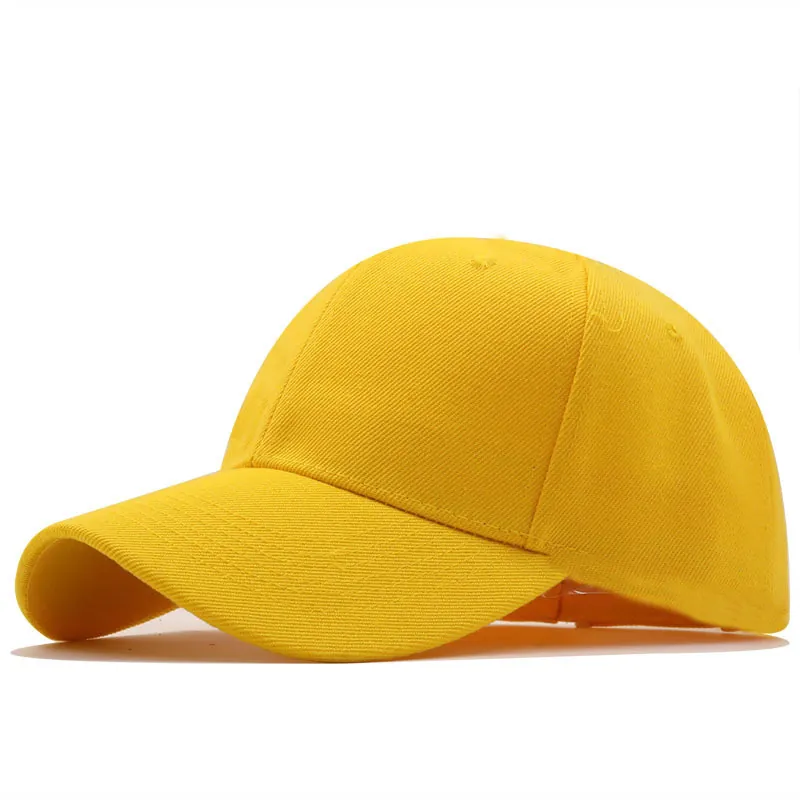 Einfarbige Baumwolle Baseballkappe Verstellbare Gebogene Krempe Sonnenhut Für Outdoor Sport Herren Damen