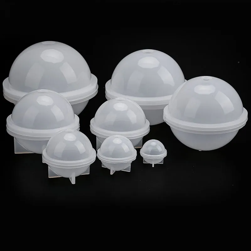 Round Ball Sphere Silicone Mold For DIY Crystal Epoxy Resin Crafts Handmade Desktop Ornament Making Tool Reusable