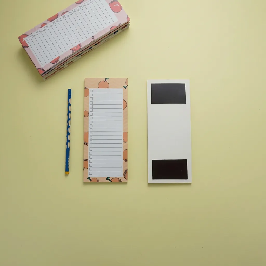 Magnetic To Do List Notepad Fridge Memo Pad With Checkbox Tear Off Paper Weekly Planner Fruits Floral Art Designs
