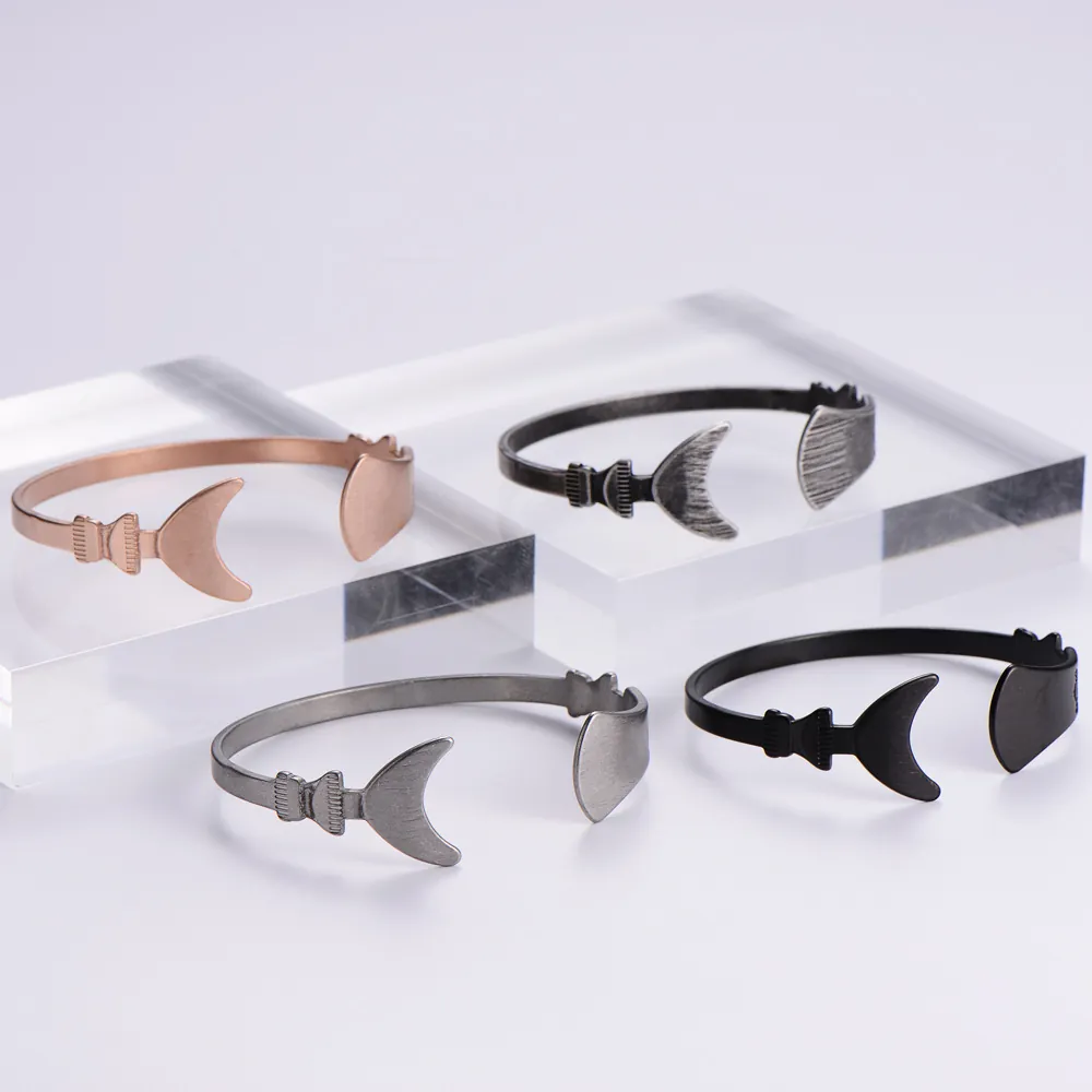 Vintage Stainless Steel Cuff Bracelet Irregular Geometric Totem Engraved Adjustable Minimalist Bangle Jewelry Men Women