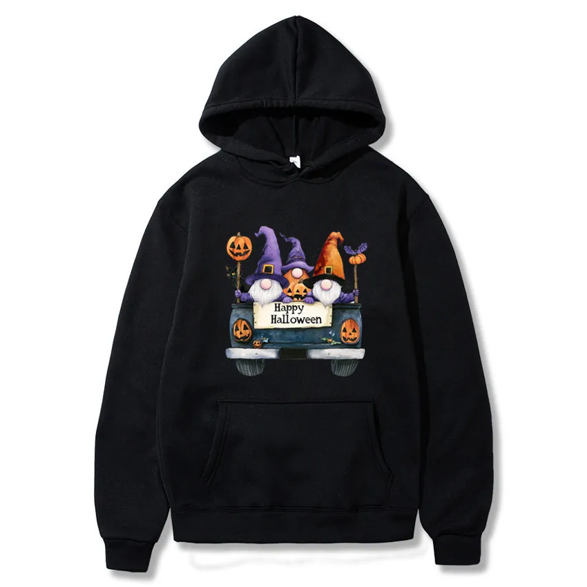 Halloween Hoodie For Men Long Sleeve Polyester Casual Pullover Graphic Pocket Sweatshirt Festive Autumn Winter