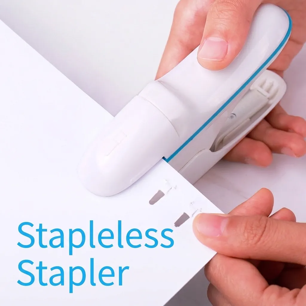 Cucitrice Senza Punti Senza Aghi Risparmio Fatica Rilegatrice Carta Sicuro Per Bambini Ufficio Forniture Scolastiche