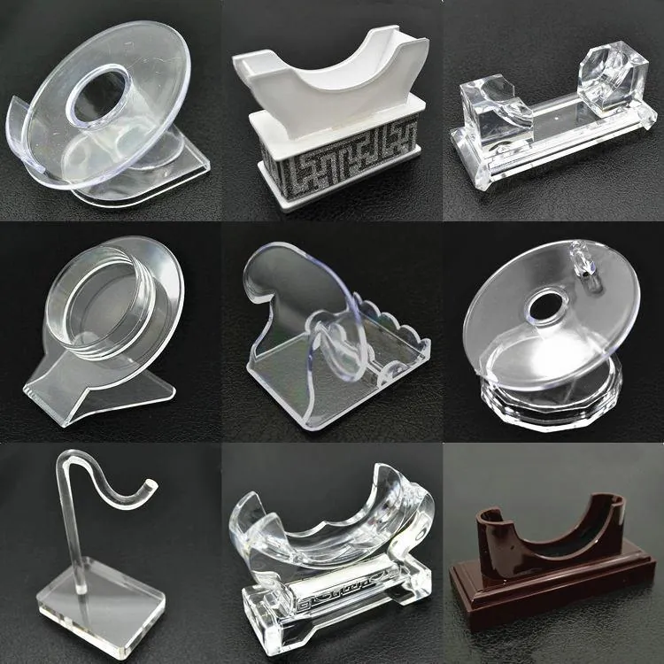 Bracelet Bangle Display Stand Clear Acrylic Jewelry Holder Organizer Rack For Watch Jade Bangle Showcase Home Shop