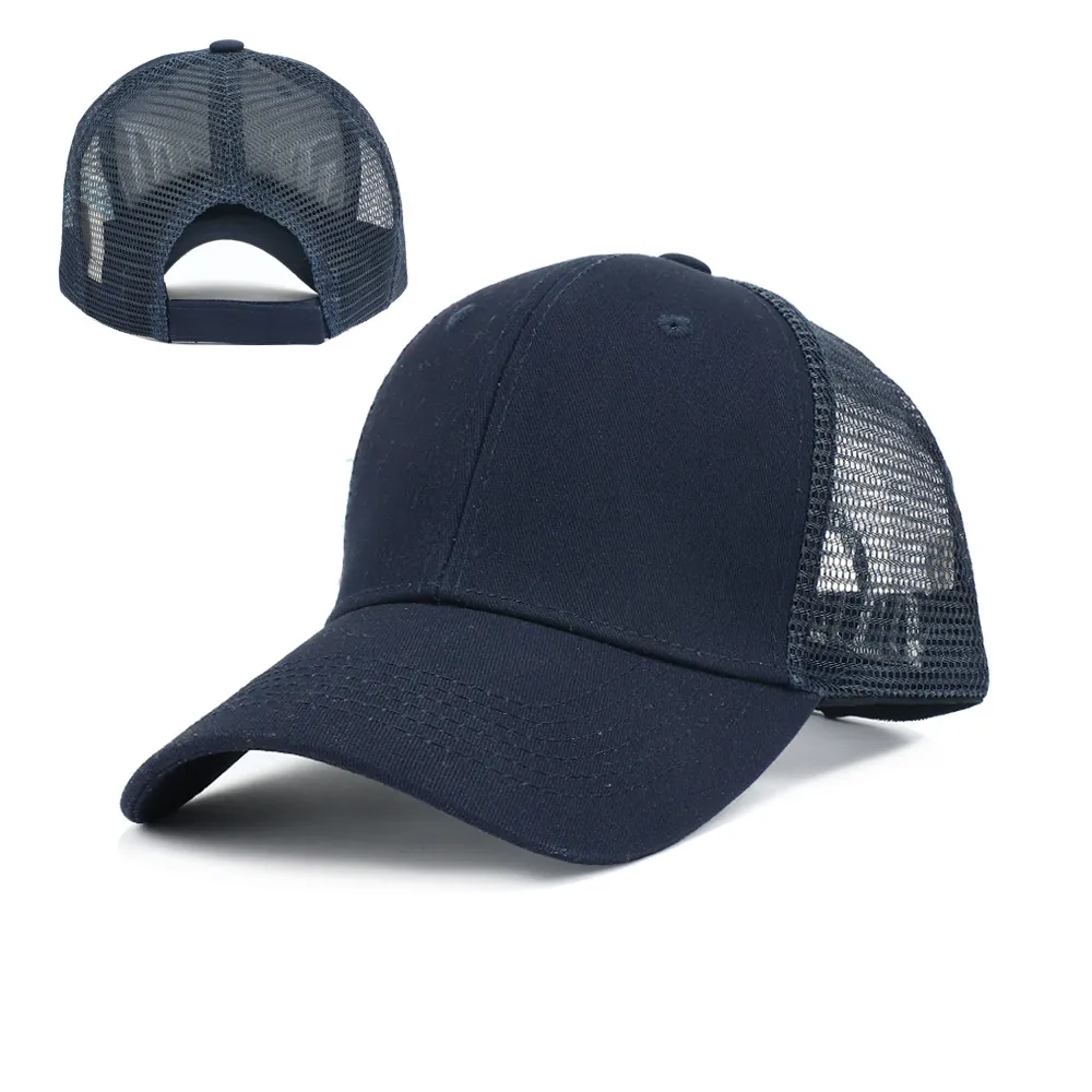 Trucker Cap Baumwolle Polyester Mesh Atmungsaktiv Sonnenschutz Outdoor Sport Verstellbare Baseballkappe Unisex Lässig