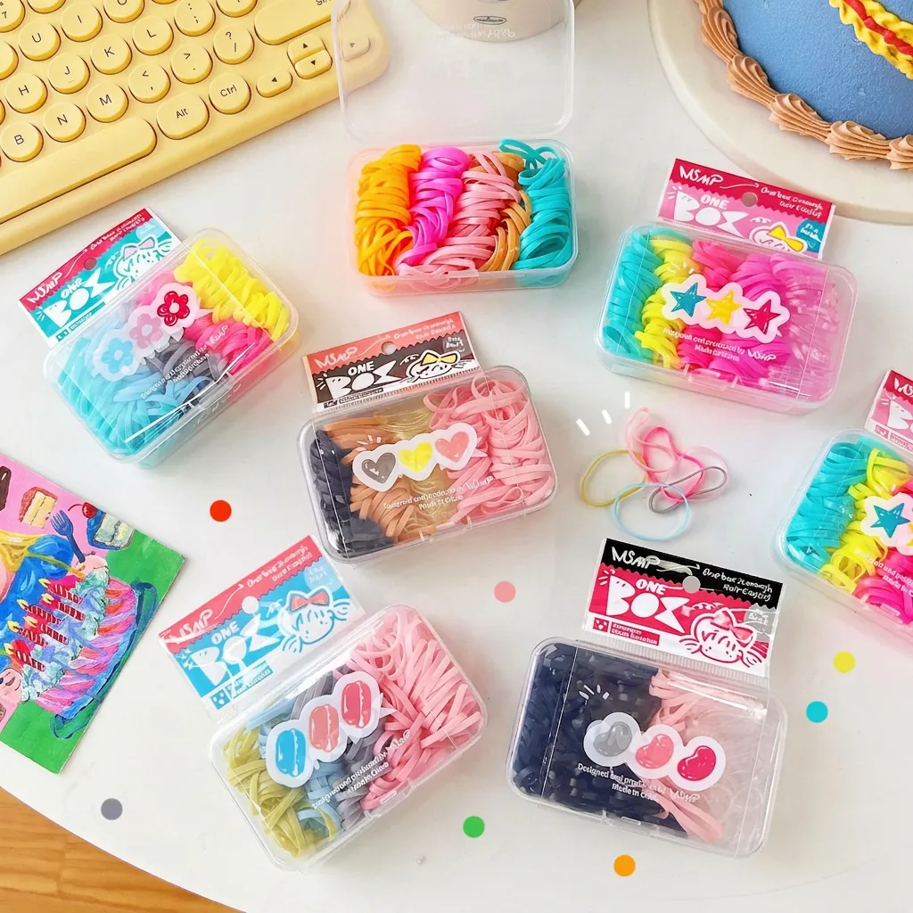 Elastici Per Capelli Colorati Ad Alta Elasticità Gomme Senza Cuciture Per Ragazze Colori Caramella Accessori